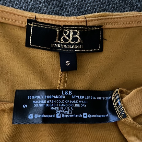 L&B Gold Top, Never Worn - Picture 3 of 3